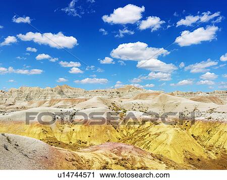 Stock Image - Hills in the South Dakota Badlands. Fotosearch