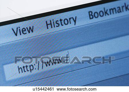 Stock Image - Internet Browser with Blank Web Address. Fotosearch