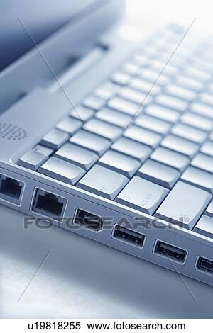 Laptop Connection Ports View Large Photo Image Stock Photography - Laptop Connection Ports. Fotosearch