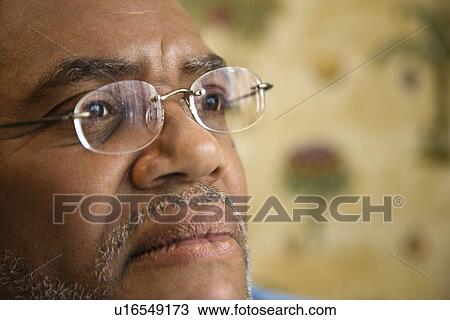 Stock Image - Man with Thoughtful Expression. Fotosearch