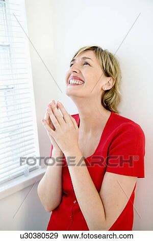 Overjoyed woman. View Large Photo Image Stock Photo - Overjoyed woman.. Fotosearch