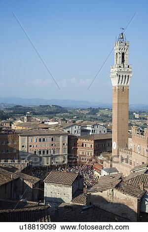 Stock Photo - Piazza del Campo. Fotosearch