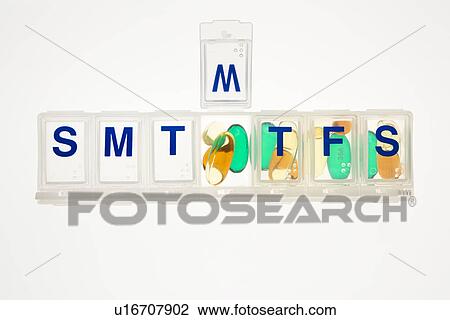 Pills in a Pill Organizer View Large Photo Image Stock Image - Pills in a Pill Organizer. Fotosearch