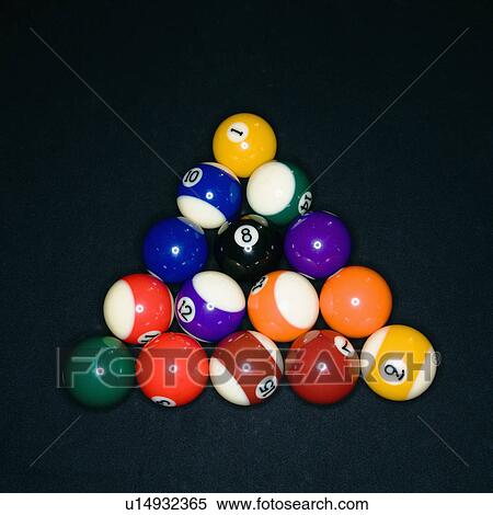 Pool balls in triangle View Large Photo Image Stock Photography - Pool balls in triangle. Fotosearch