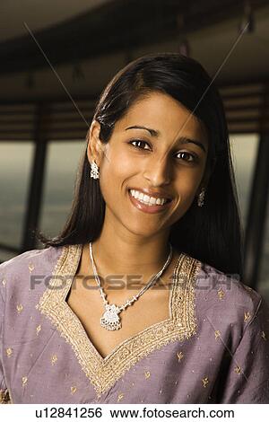 Portrait of Young Indian Woman View Large Photo Image Stock Photograph - Portrait of Young Indian Woman. Fotosearch