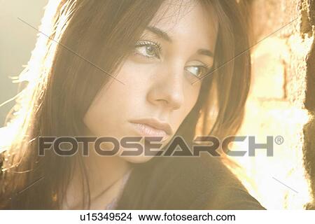 Portrait of young woman View Large Photo Image Picture - Portrait of young woman. Fotosearch