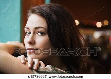 Portrait of Young Woman View Large Photo Image Stock Photo - Portrait of Young Woman. Fotosearch