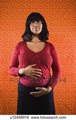 Stock Photograph - Pregnant Woman. Fotosearch