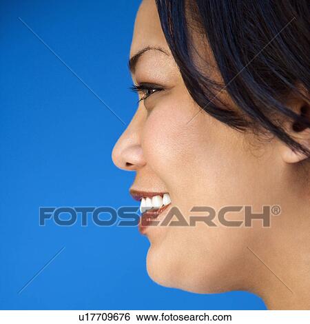 Stock Photograph - Pretty smiling woman.. Fotosearch