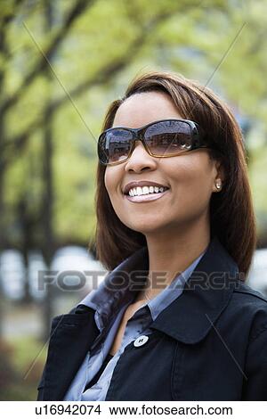 Picture - Pretty woman portrait. Fotosearch