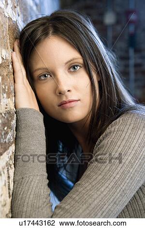 Pretty young woman portrait View Large Photo Image Stock Image - Pretty young woman portrait. Fotosearch