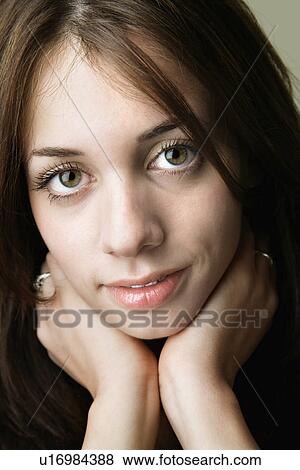 Pretty young woman View Large Photo Image Stock Photo - Pretty young woman. Fotosearch