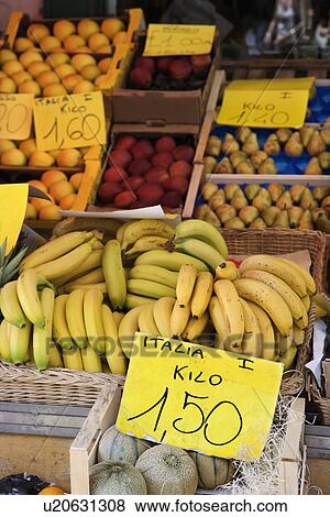 Stock Photo - Produce at Market in Italy. Fotosearch