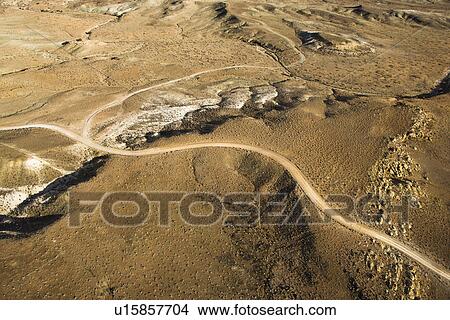 Picture - Road Across the Desert. Fotosearch