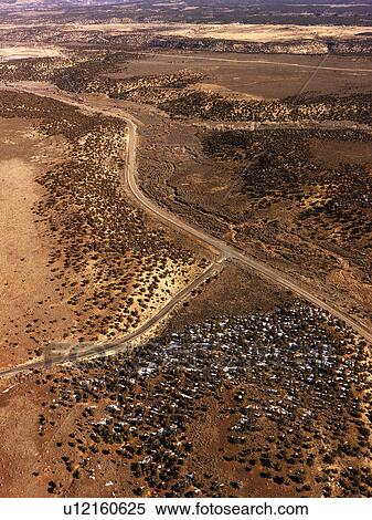 Stock Photography - Roads Through a Desert Landscape. Fotosearch