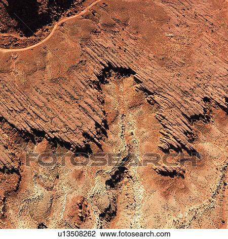 Stock Image - Rock Formations From Overhead. Fotosearch