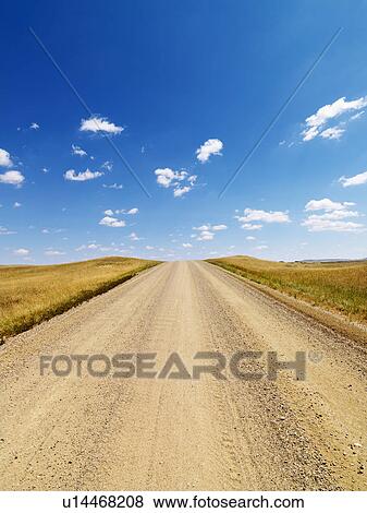 Rural Dirt Road Through Grassland View Large Photo Image Stock Photo - Rural Dirt Road Through Grassland. Fotosearch