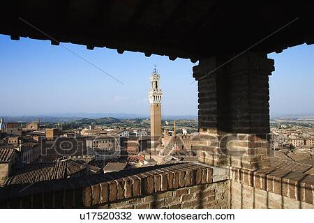 Siena Skyline Viewed From Covered Rooftop View Large Photo Image Stock Image - Siena Skyline Viewed From Covered Rooftop. Fotosearch