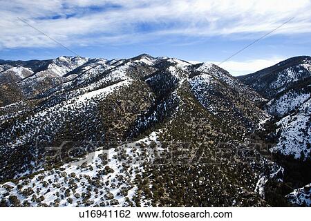 Snow Covered Mountain Peaks View Large Photo Image Stock Image - Snow Covered Mountain Peaks. Fotosearch