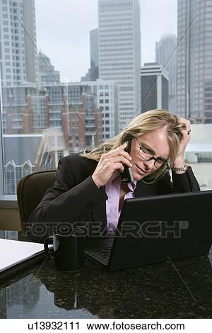 Stressed-Out Businesswoman View Large Photo Image Stock Image - Stressed-Out Businesswoman. Fotosearch