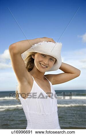 Teen Girl at the Beach View Large Photo Image Stock Image - Teen Girl at the Beach. Fotosearch