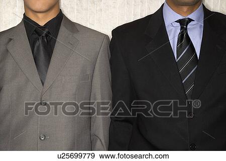 Stock Photo - Two Businessmen in Suits and Neckties. Fotosearch