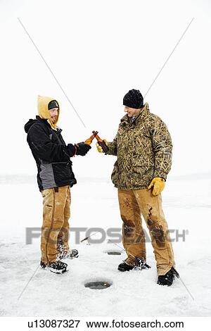 Stock Photo - Two Men Having a Beer. Fotosearch