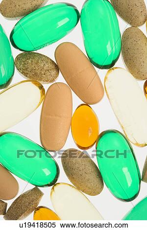 Stock Photography - Vitamin Supplement Pills. Fotosearch