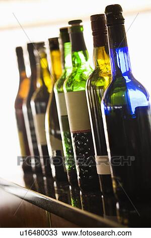 Stock Image - Wine Bottles. Fotosearch