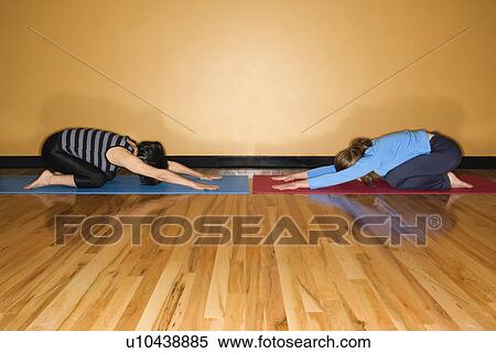 Stock Photography - Women in Yoga Pose. Fotosearch