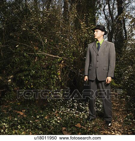 Young Businessman in Woods View Large Photo Image Stock Image - Young Businessman in Woods. Fotosearch