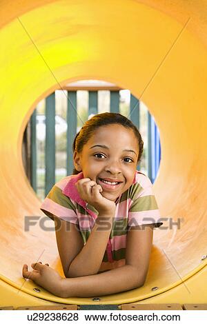 Young Girl at Playground Smiling View Large Photo Image Stock Photo - Young Girl at Playground Smiling. Fotosearch