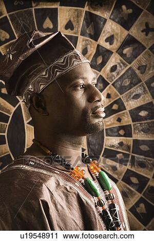 Young Man in Traditional African Clothing View Large Photo Image Stock Image - Young Man in Traditional African Clothing. Fotosearch