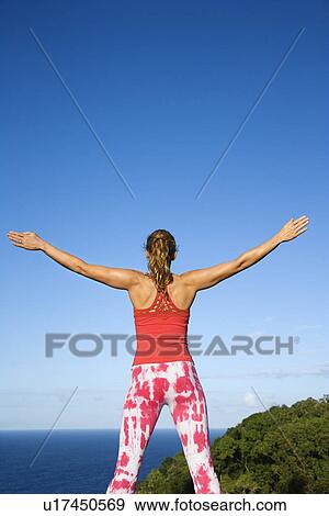 Young Woman Doing Yoga View Large Photo Image Stock Photo - Young Woman Doing Yoga. Fotosearch