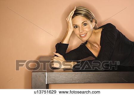 Young Woman Smiling View Large Photo Image Stock Photo - Young Woman Smiling. Fotosearch
