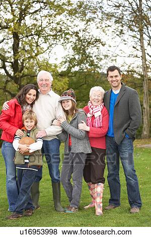 Extended Family Group On Walk Through Countryside View Large Photo Image Stock Photo - Extended Family Group On Walk Through Countryside. Fotosearch