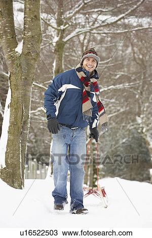 Man Pulling Sledge Through Winter Landscape View Large Photo Image Stock Image - Man Pulling Sledge Through Winter Landscape. Fotosearch