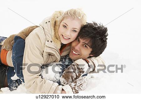 Romantic Teenage Couple Having Fun In Snow View Large Photo Image Stock Image - Romantic Teenage Couple Having Fun In Snow. Fotosearch