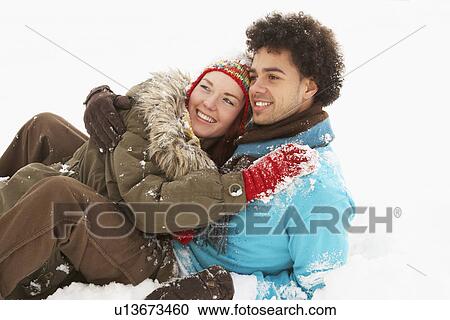 Romantic Teenage Couple Having Fun In Snow View Large Photo Image Stock Image - Romantic Teenage Couple Having Fun In Snow. Fotosearch