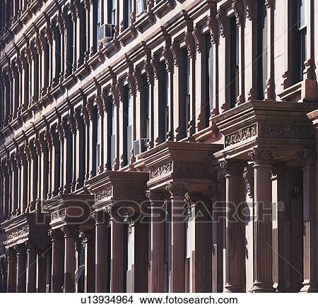 Picture - Attached housing. Fotosearch
