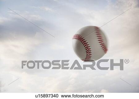 Stock Image - Baseball flying through the air. Fotosearch
