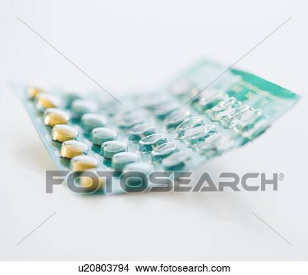 Picture - Birth control pills. Fotosearch