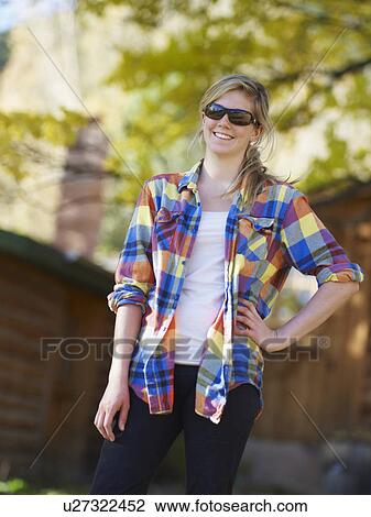Stock Image - Casual woman. Fotosearch