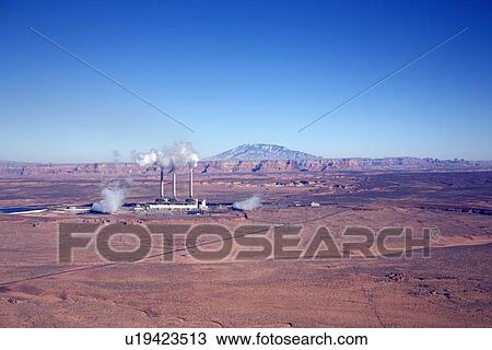 Stock Image - Coal fired steam plant. Fotosearch