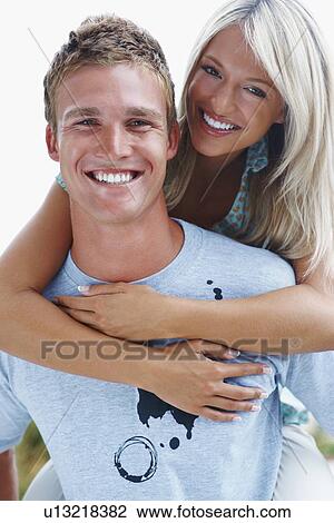 Stock Image - Couple embracing. Fotosearch
