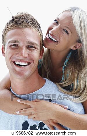 Stock Image - Couple embracing. Fotosearch