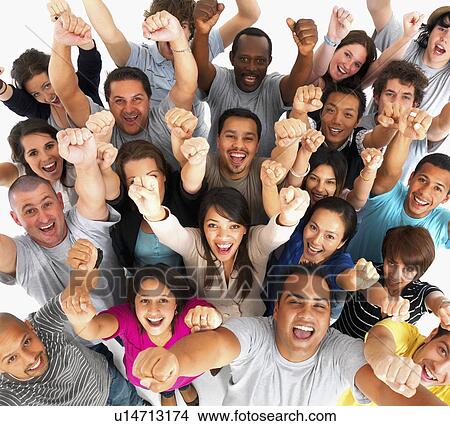 Excited people View Large Photo Image Picture - Excited people. Fotosearch