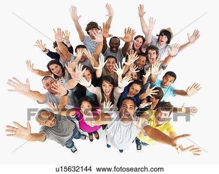 Picture - Excited people. Fotosearch