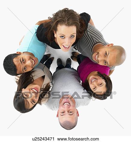 Friends standing in a circle View Large Photo Image Stock Image - Friends standing in a circle. Fotosearch