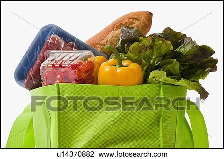 Full grocery bag View Large Photo Image Stock Image - Full grocery bag. Fotosearch